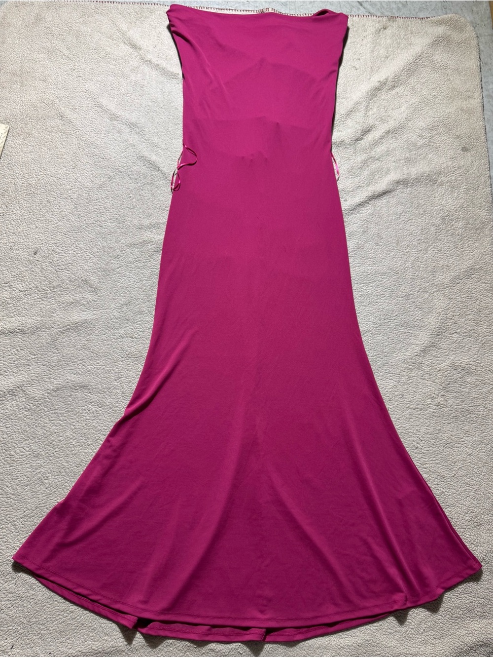 Zara‎ Dress Womens Large Magenta Maxi Sleeveless Cowl Neck Satin Elegant NEW